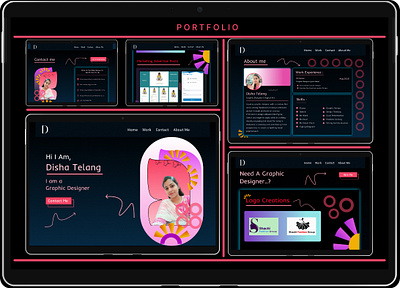 Portfolio Design figma graphic design portfolio ui ui ux