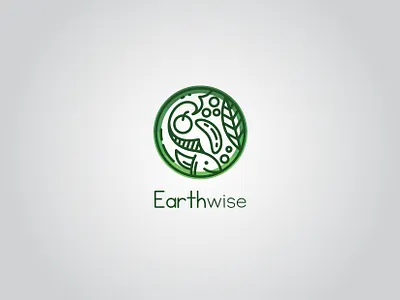 Earthwise Logo branding earthlogo logo design organic logo