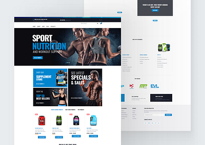 Fitness Website design graphic design landing page ui ui ux design ux design website website design