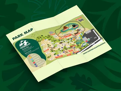 Zoo Map Illustrations design florida graphic design illo illustrated map illustration landscape map map design print design zoo zoo map