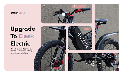 Bike site app design graphic design typography ui ux