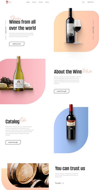 Catalog vino app branding design graphic design typography ui ux