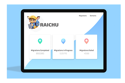 Raichu App graphic design ui