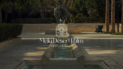 Luxury hotel branding. Melia Desert Palm adobe brand design branding graphic design illustration logo typography