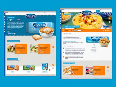 Visconti site product design site ui