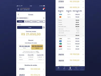 Safra Companies app app product design ui ux