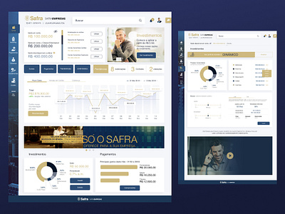 Safra Companies Internet Banking product design site ui