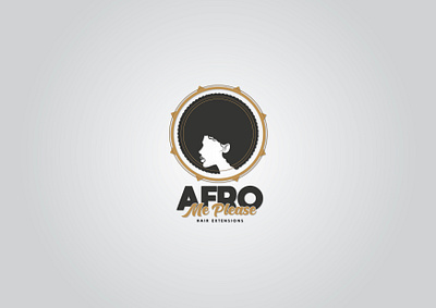 AFRO Me Please Logo afro logo hair products logo logo creationh