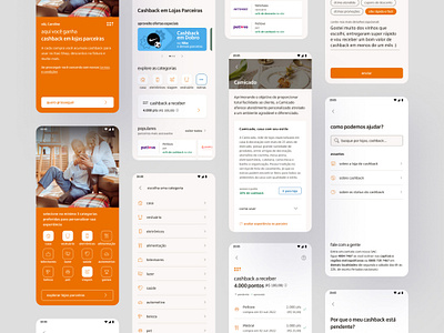 Itaú Cashback in Partner Stores app product design ui ux