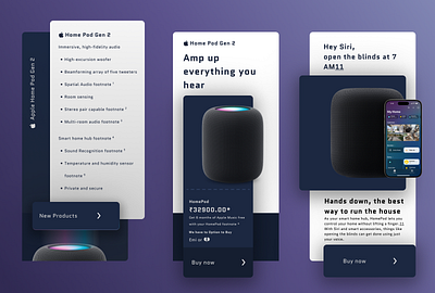 Hey, Sharing Home Pod Concept App Design app appdesign concept design figma mobile ui