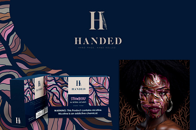 HANDED . Brand Identity & Packaging abstract design box design box packaging design brand identity branding design folebranding graphic design illustration leaf wraps logo packaging design product packaging