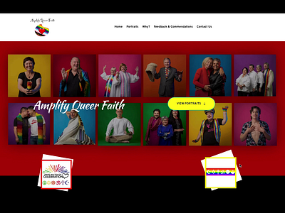 Amplify Queer Faith (Real Project) animation branding design graphic design ui ux web design