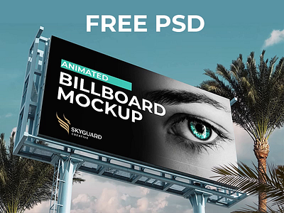 Animated Billboard Mockup-PSD animated mockup billboard mockup photoshop