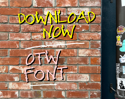 OG OTW FONT / INSPIRED BY THE MJ's ALBUM OFF THE WALL 9cholz font typeface