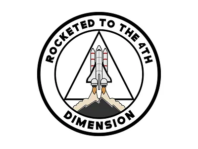 Rocketed Dimension Logo art design graphic design illustration logo rocket space