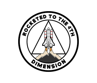 Rocketed Dimension Logo art design graphic design illustration logo rocket space