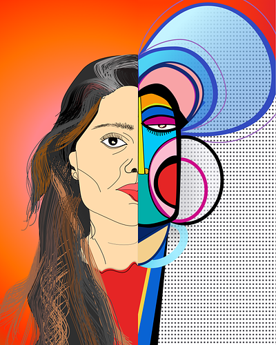 Stoic | Baloorah | Digital Art art branding design digital art equality graphic design illustration nft stoic typography vector woman art women