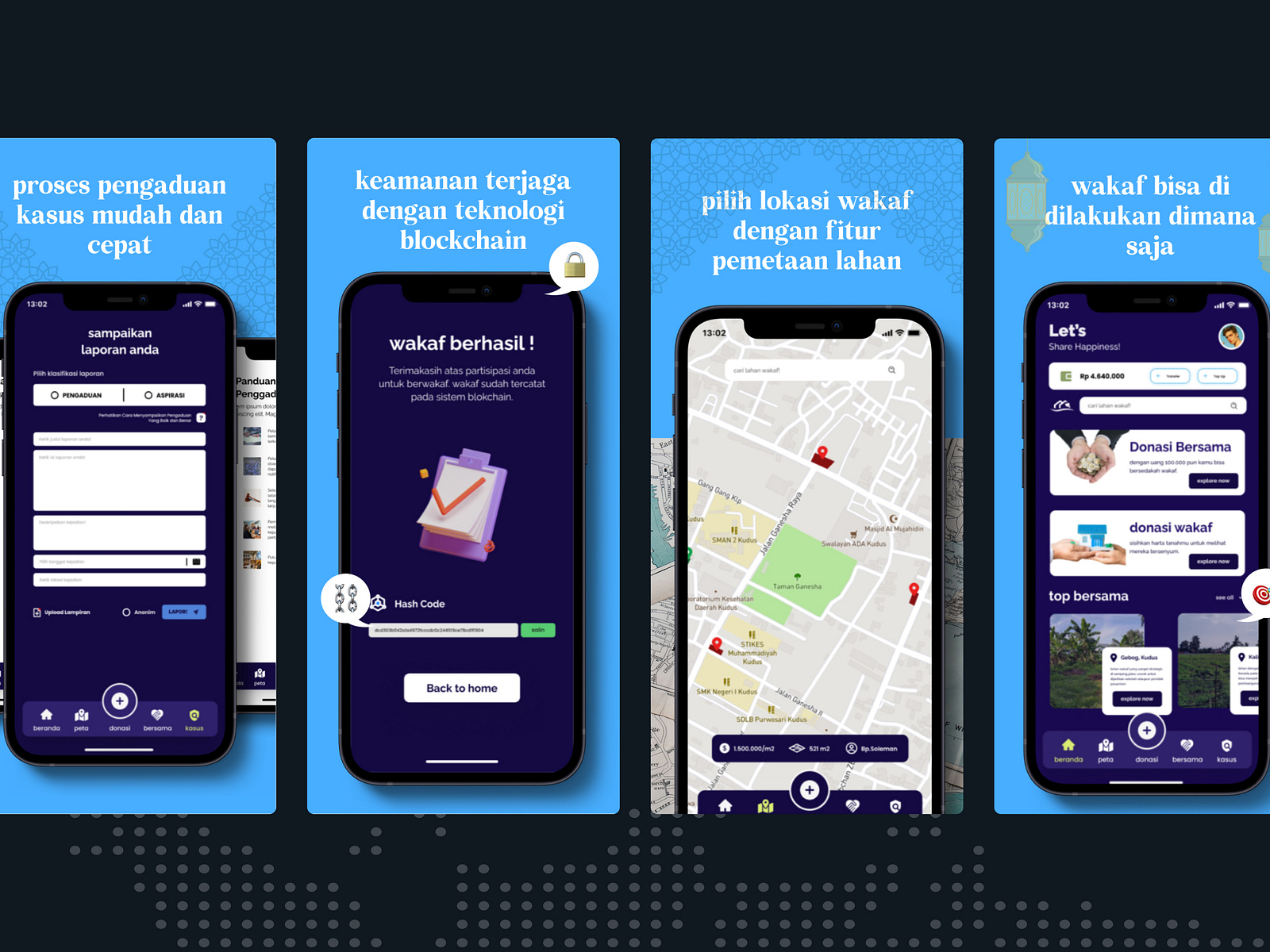 Blockchain App Banner - Waqf.in by Aldi Dwi Kurniawan on Dribbble