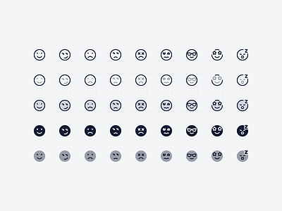 Emoji Icons bulk clean duotone emoji emojiicons icon icondesign iconlibrary iconography iconpack icons iconset lineicon minimalist smart smile solid stroke sunglasses twotone