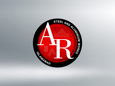 AR logo, Steel & Aluminum Works, logo design