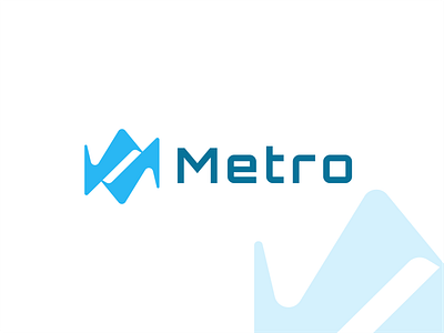 Metro Logo Design brand brand identity branding branding design business logo creative logo custom logo graphic design illustration logo logo design logo maker m m letter logo m logo m logo design m typography logo metro metro logo