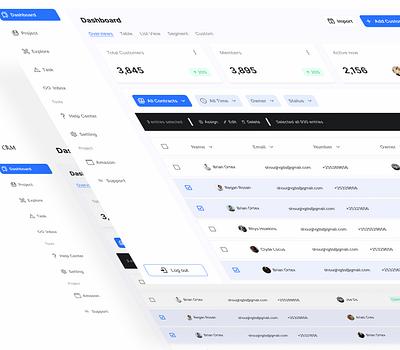 CRM Dashboard ui