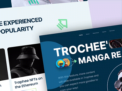 Thochee Landing Page - Website Redesign Animation crytpo design site exchange exchange landing page home page landing landing page nft ui design userinterface web design web page webpage website