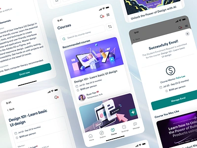 ADPlist Redesign: Course Flow adplist app design app redesign branding communityplatform design designeducation digitalproduct distantlearning elearning lifecoach mentormentee mentorship mobile orbixstudio professionaldevelopment ui uiux ux uxinspiration