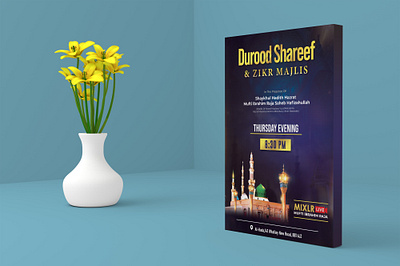 Islamic Event Flyer Design ad advertising amazing banner creative design designer elegant event eye catching flyer graphic design high quality illustration islamic poster print