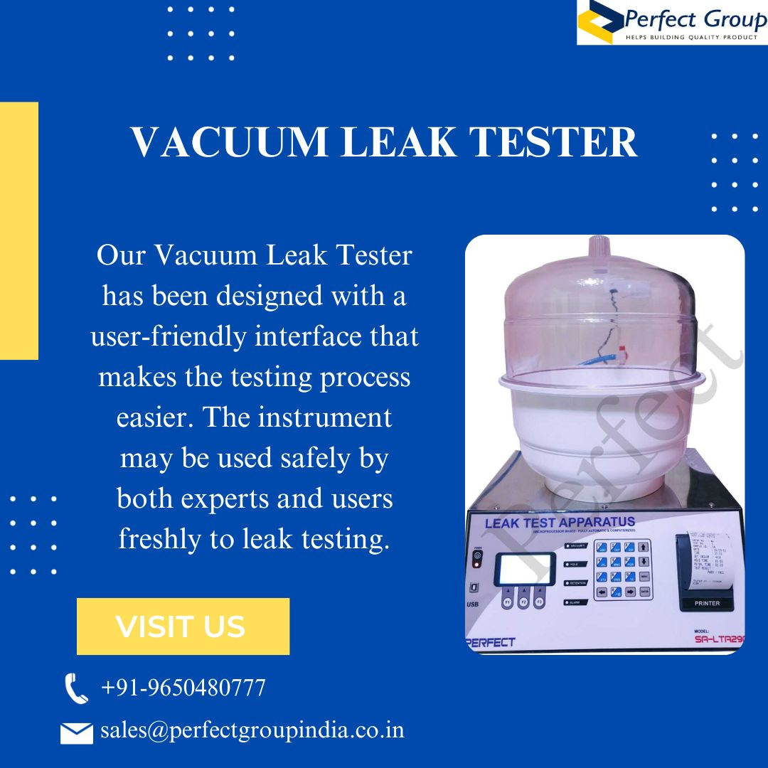 Vacuum leak tester Perfect Group India by itnseo62 on Dribbble