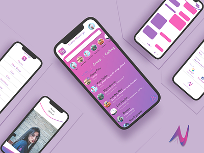 Nano Message app design desain aplikasi media sosial media social media sosial message nano pesan social media social media app design social media apps design ui user interface app