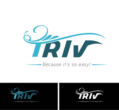 Triv logo brand branding design graphic design logo logotype typography vector