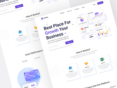 Saas Analytic Sales Landing Page Design analytic b2b business design hero hero section homepage landing page product saas saas landing page saas website sales ui ux web design webflow webflow design website