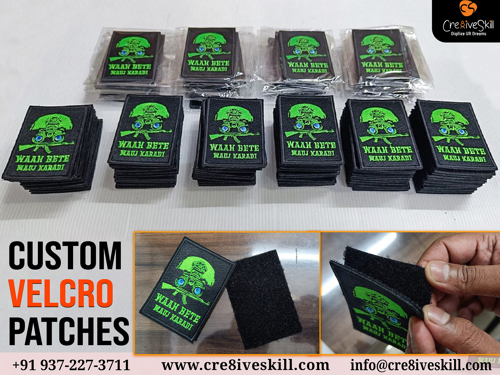 Custom Velcro Patches Service Cre8iveSkill by Cre8ive Skill on Dribbble