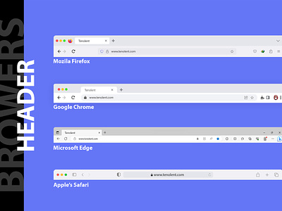 Web Browsers Header Design branding browser design graphic design header header ui illustration tenolent tenolent blogger template ui web design