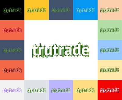 Trutrade logo design crypto design fianance gra graph logo logodesign sharemarket trading ui