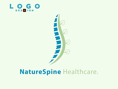 Logo Design For Nature Spine Healthcare branding design graphic design illustration logo typography vector