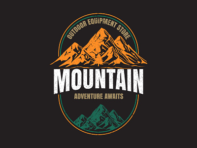Adventure T-shirt Design camping design