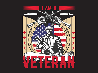 US Veteran Army T-shirt Design us