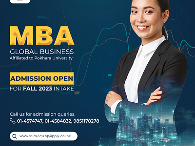 MBA Admission Open design flyer graphic design social media post
