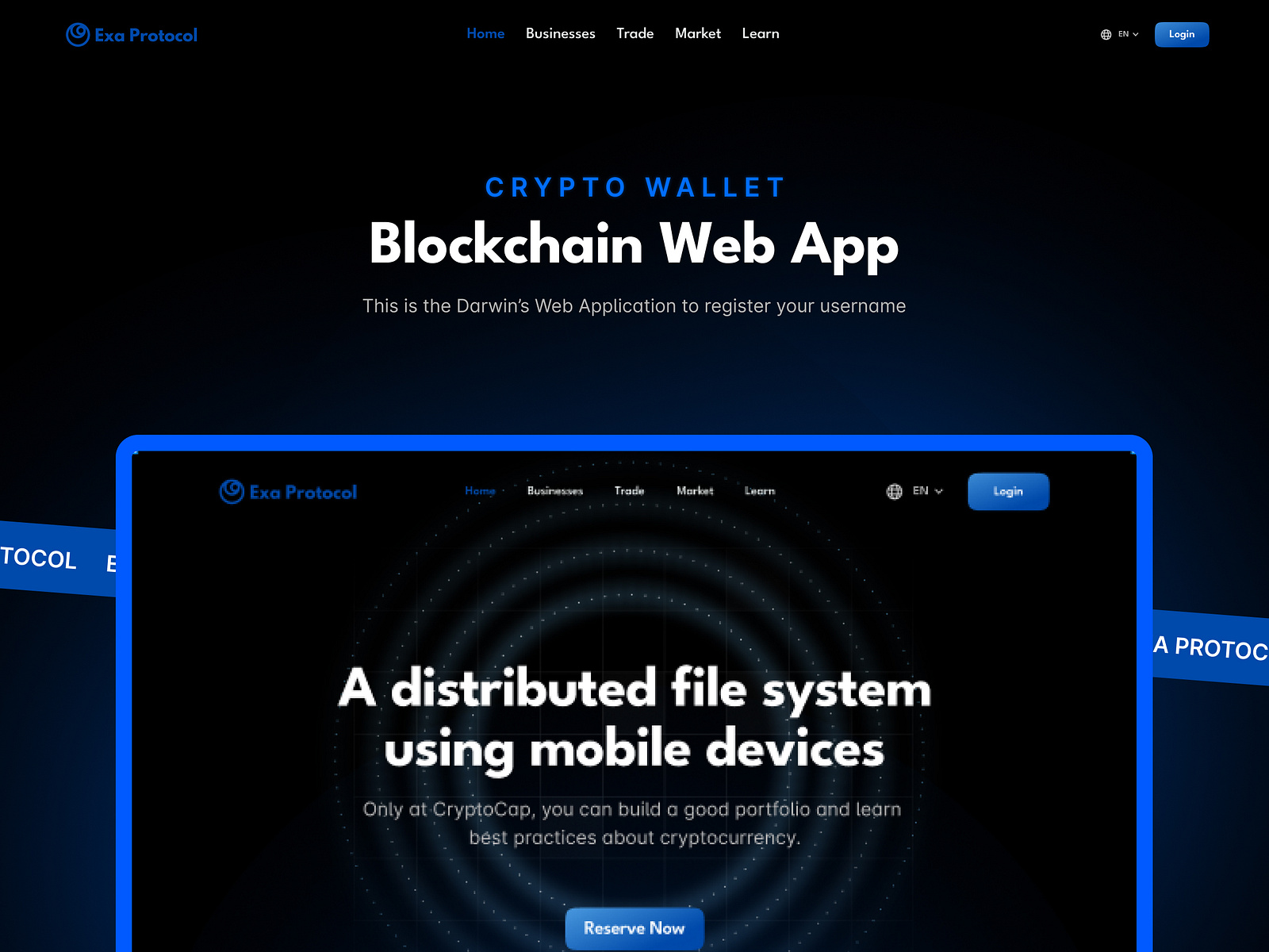 Blockchain Web App by Shinjini on Dribbble