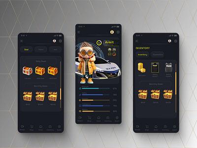 Game app designe game gaming graphic design mobile app ui ui ux ux