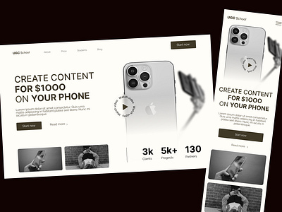 Сreate content for $1000 on your phone bloggers site web web design блог контент сайт для блогера телефон