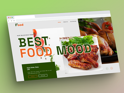 Food Landing Page Design 🌭 burger chef chicken clean design cooking delivery dinner food illustration food order hungry landing page design lunch meal online order pizza product design recipe restaurant ui design web design