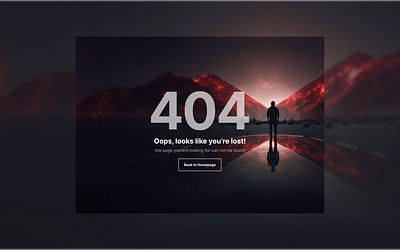 DailyUI 8 - 404 Page dailyui ui web design