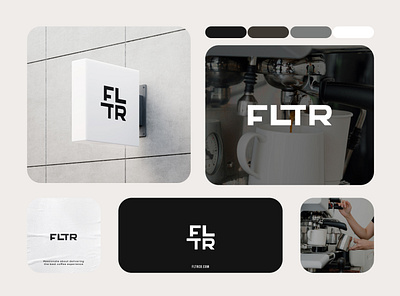 FLTR coffee | Visual identity adobe photoshop app brand branding business card cafe card clean coffee coffee brand design graphic design illustration logo logo design ui visual identity