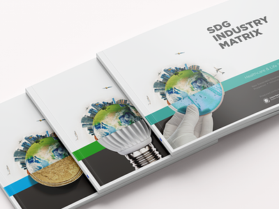 SDG – Sustainability by Industry booklet branding corporate literature flat plan graphic design infographics print renewables sdg sustainability united nations visual identity white paper