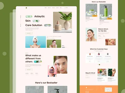 Beauty product webstlanding page design about us beauty beauty product beauty salon beauty website classic cosmetic website cosmetics cosmetology landing page design makeup modern design skincare skincare website trendy design web web design website website design website landing page