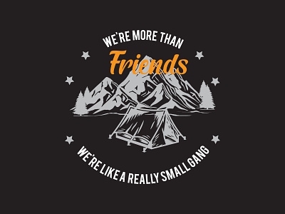 Camping T-shirt Design apparel