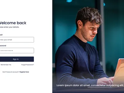Desktop Login Page Design By IT Path Solutions branding create account design graphic design homepage illustration itpathsolutions landing page login login form login page login page design refister sign up ui ux web design web pafe website website design
